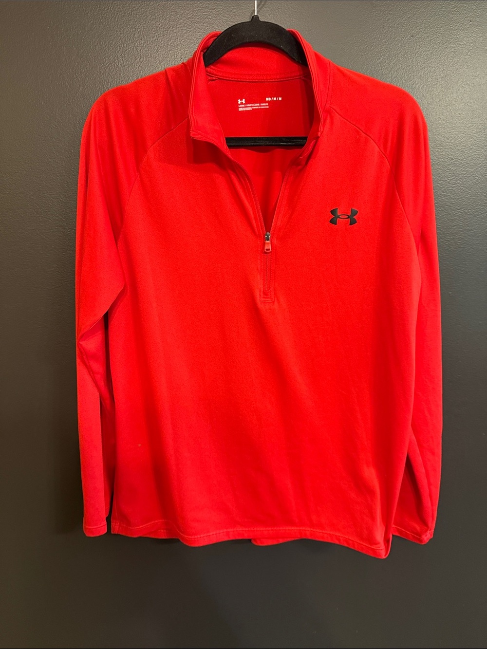 Under Armour Men’s Red Half-Zip Athletic Pullover